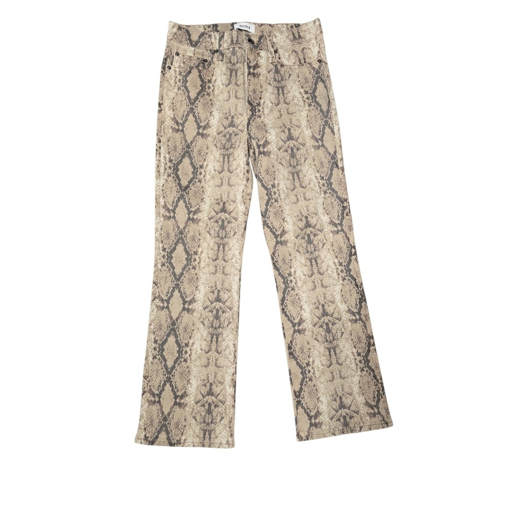 Pistola Python Snake Print High Rise Jeans Size 28